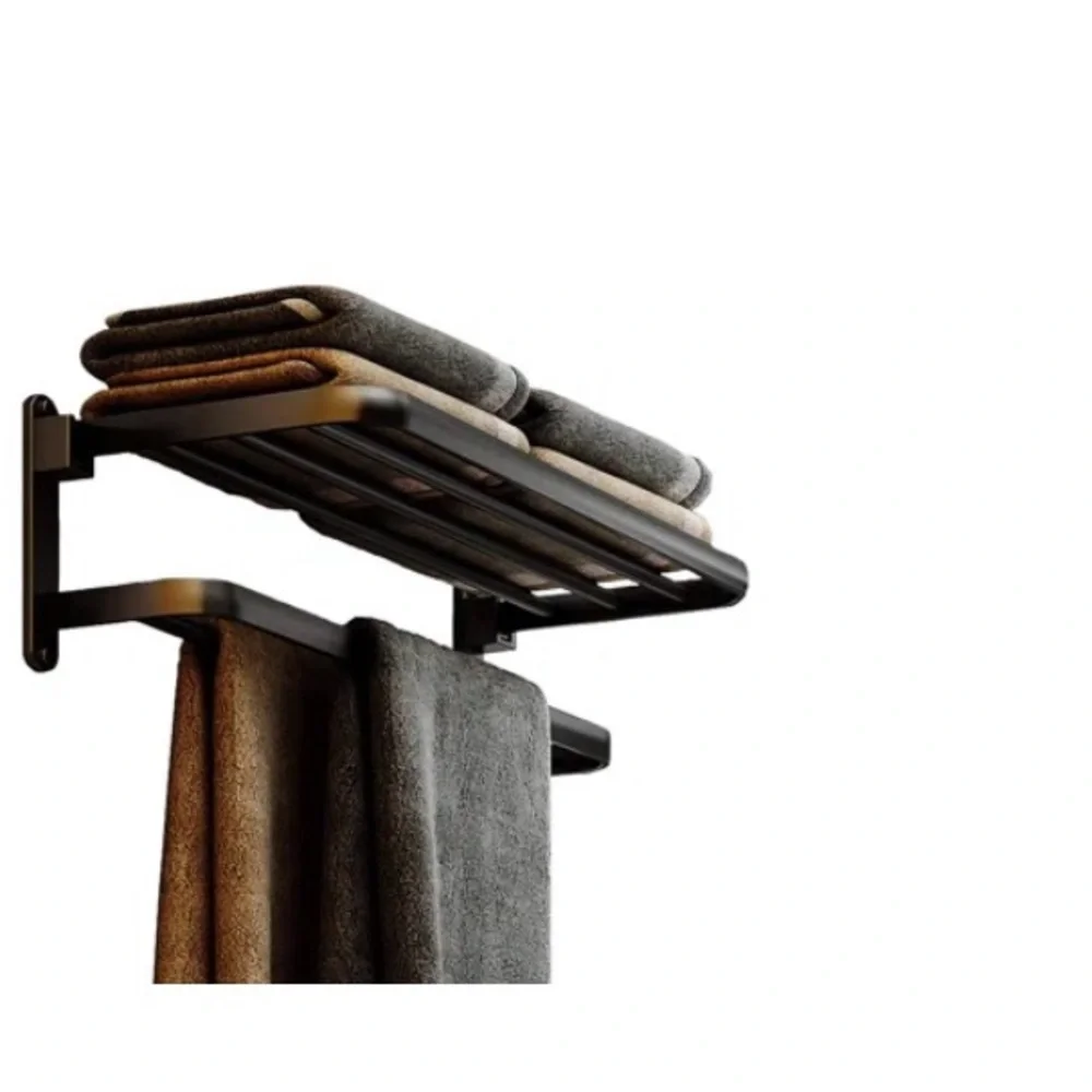 Modern Towel Rack with Brown Black oil rubbed bronze Bathroom Storage Toilet